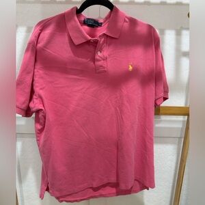 Polo by Ralph Lauren Men's Polo Shirt in Pink